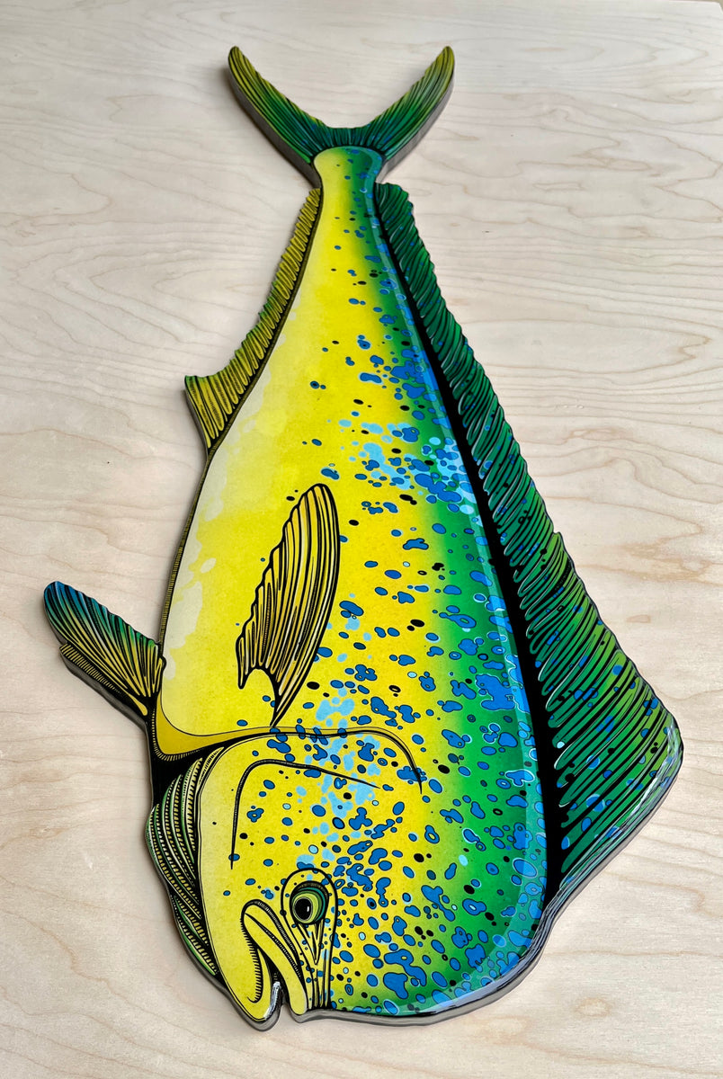 Mahi Mahi || Print Mount – Bold Coast Burns